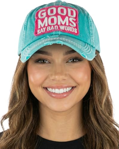 Image of Funky Junque Womens Baseball Cap Distressed Vintage Unconstructed Embroidered Dad Hat