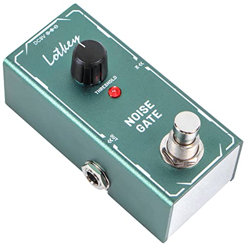 Noise Gate Pedal Electric Guitar Effects Pedal, Lotkey Mini Single Type DC 9V True Bypass
