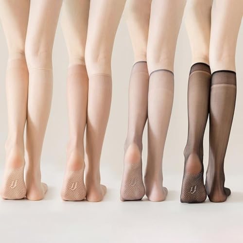 Women's Invisible Stockings Dehorss Dehors, Ultra-Thin Sheer Knee-High Socks with Silicone Non-Slip Sole3
