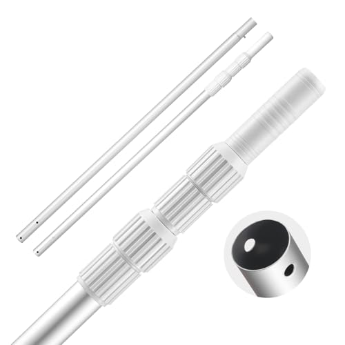 VEVOR Perche de piscine télescopique de 1 à 3,66 m, poteau de piscine professionnel réglable avec rallonge, bâton de nettoyage en alliage d'aluminium, pour...