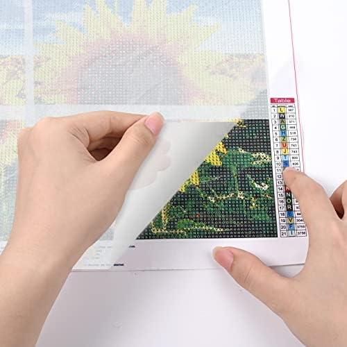 Greoer 50 Sheets Diamond Painting Paper, 6" x 4" Double-Sided Release Paper Non-Stick Diamond Painting Cover Replacement Paper, 5D Diamond Painting Accessories Tools