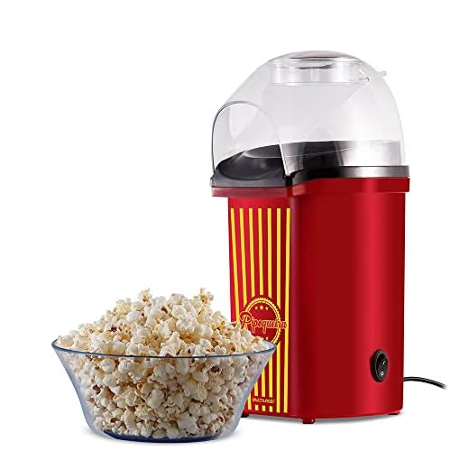 Pipoqueira Elétrica Sem Óleo 127V com 1200W Vermelha Multilaser - CE116