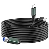Kumiho USB C to USB B 3.0 Cable 30ft, High Speed USB 3.0 Type C to USB B Printer Cable for Brother Canon HP Epson Laserjet