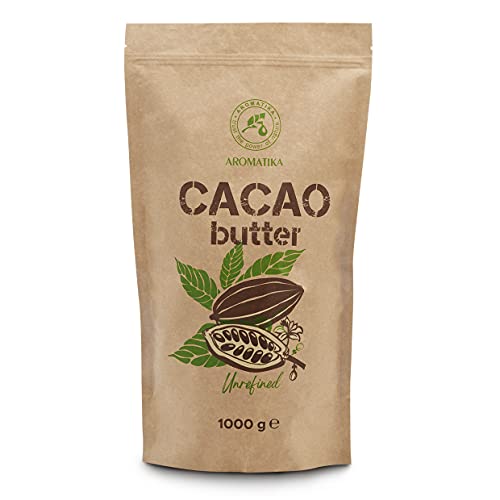 Beurre de cacao 1kg naturel : superfood polyvalent cuisine et beauté bio