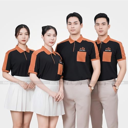 Đồng Phục Công Ty Màu Đen Phối Cam ACT120022 cover art