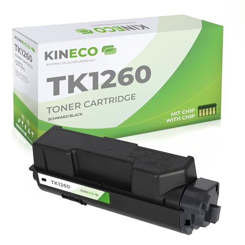 Kineco Toner TK-1260 Kompatibel für Kyocera ECOSYS PA4000wx, PA4000x, PA4000wx Plus, PA4000x Plus – Schwarz – 10.000 Seiten – Premium Toner wie Original
