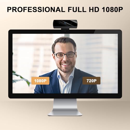 Webcam,Webcams for PC, Full HD 1080P Video Calling, HD Light Correction, Works with Skype, Zoom, FaceTime, Hangouts, PC/Mac/Laptop/MacBook/Tablet - Image 3