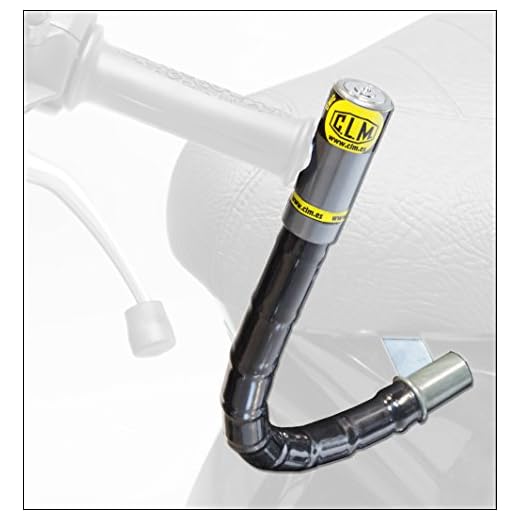 CLM Antirrobo de Manillar Chic con Soporte Fix para Yamaha X-Max 125 250 y 400Cc 2013-2016