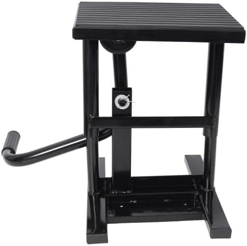 Motorcycle Dirt Bike Stands and Lifts Jack Stand Steel Lift 11 7/8"-16" Adjustable Height 330 LBS Load Capacity Heavy Duty Steel Black