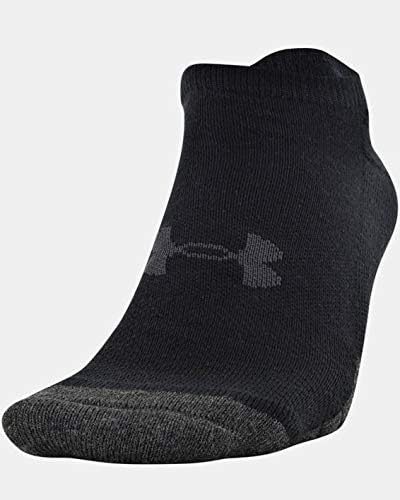 Under Armour Unisex UA Performance Tech No Show Socks 6-Pack MD Black