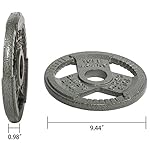 Cast Iron Plate Weight Plate for Strength Training and Weightlifting, 2-Inch Center, 10LB (Single) - Image 5