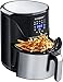LLIVEKIT Friteuse à air chaud Friteuse à air chaud 7L Airfryer avec grand écran LED et panier 10 programmes sans huile 1800 W 80-200 ℃ Noir+argent WAF0022DE