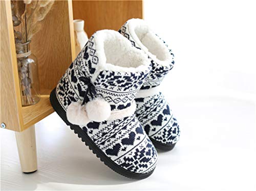 CYian Womens Booties Slipper Lining Warm Soft Plush Fleece Winter Non Slip House Shoes Indoor Outdoor3