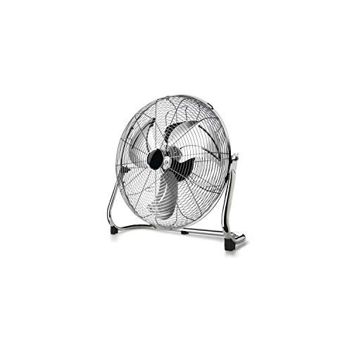 Taurus Sirocco 18 - Ventilador circulador de aire, 3 velocidades, 3 hélices metálicas, 45 cm de diámetro, inclinación ajustable, 120 W, rejilla extraíble, silencioso, base antideslizante, Color Cromo Taurus Sirocco 18 - Ventilador circulador de aire, 3 velocidades, 3 hélices metálicas, 45 cm de diámetro, inclinación ajustable, 120 W, rejilla extraíble, silencioso, base antideslizante, Color Cromo