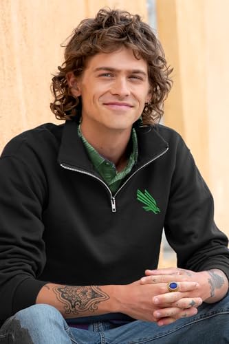 Sorority Letters Shop University of North Texas Quarter Zip Sweatshirt - UNT Diving Eagle2