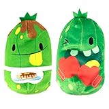 Cats vs Pickles - Short Stack & Rocky - 2-Pack - 4' Cute Cuddly Collectible Bean Plush Toy - Collect These as Stocking Stuffers, Fidget Toys, or Sensory Toys - Great for Kids, Boys, & Girls!