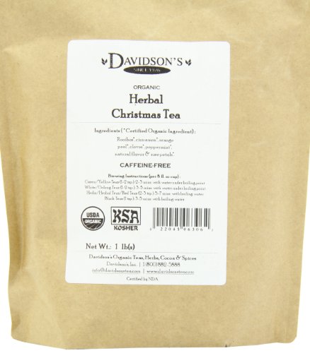 Davidson's Organics, Herbal Christmas Tea, Loose Leaf Tea, 16-Ounce Bag #TOP7