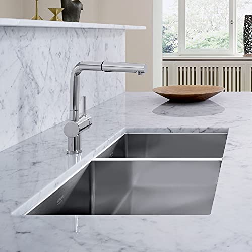 Blanco, Stainless Steel 515824 Precision Double Bowl Undermount Kitchen Sink #TOP2