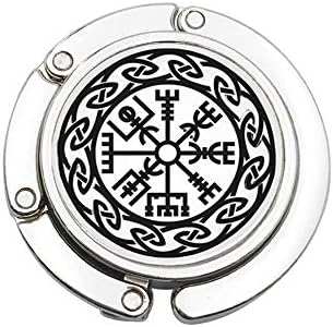Bussola borsa gancio simbolo runa amuleto collier borsa gancio in vetro cabochon uomo donna runa gioielli minimalista, gancio borsa delicato, N237
