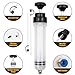 Esakoya 200CC Fluid Extractor Pump, Oil Change Syringe with 2pcs Hose, Manual Fluid Extractor/Fill Pump for Car Fluid Transfering