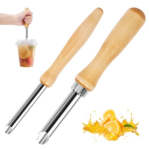 LBOKLING 2 Pack Straw Puncher for Plastic Lids Straw Hole Puncher for Plastic Lids Lemonade Cups Cafe Drinks and Deli Container Straw Hole Puncher Circular Clay Hole Cutters for Pottery Tools