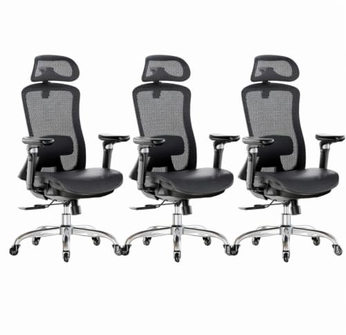 Image of Marsail Big and Tall Mesh Ergonomic Office Chair with 6D Armrests, 3 Pack