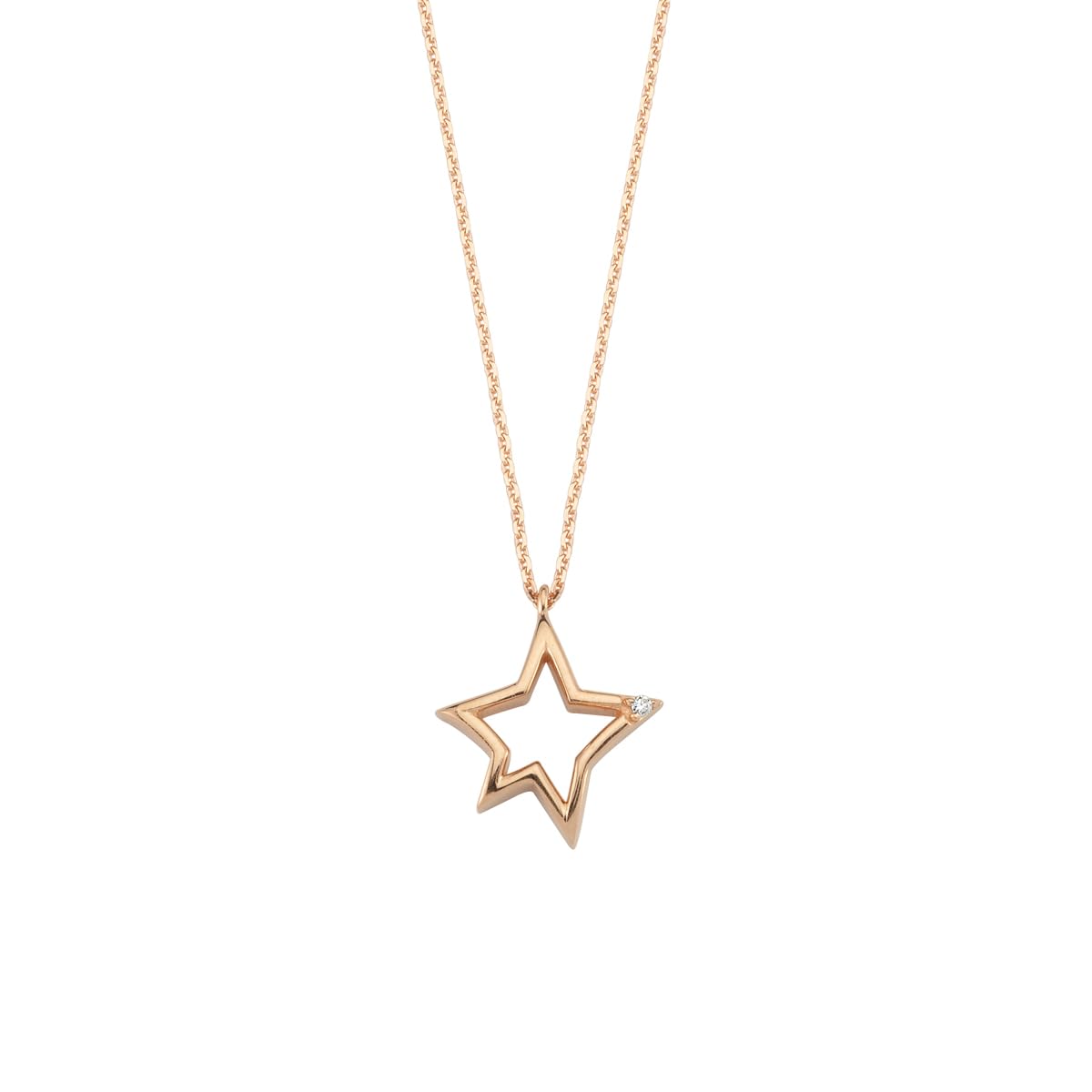 Sirius Star 14k Rose Gold Necklace, KL24706