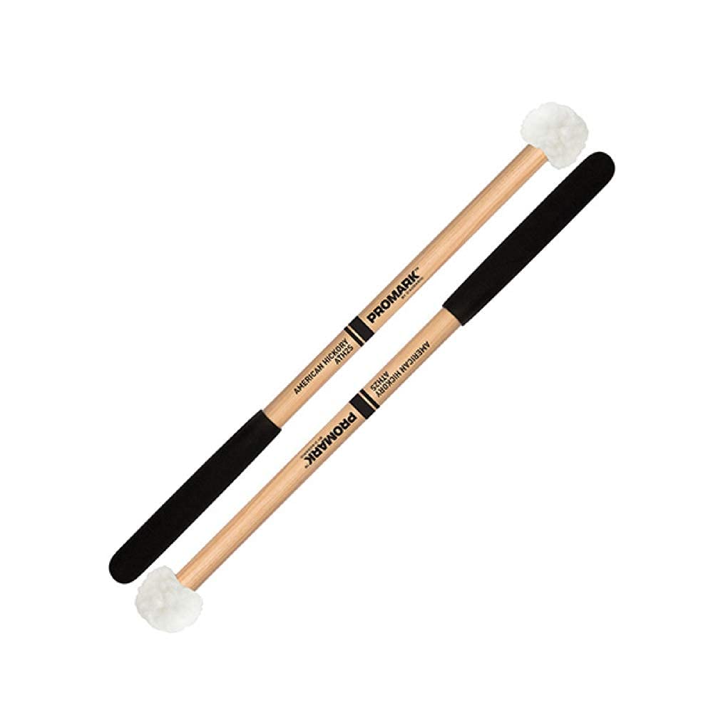 Battenti per Tamburo Tenore Promark Ath2S con Manico in Hickory e Testa in Feltro Ricoperta da Un Morbido Materiale