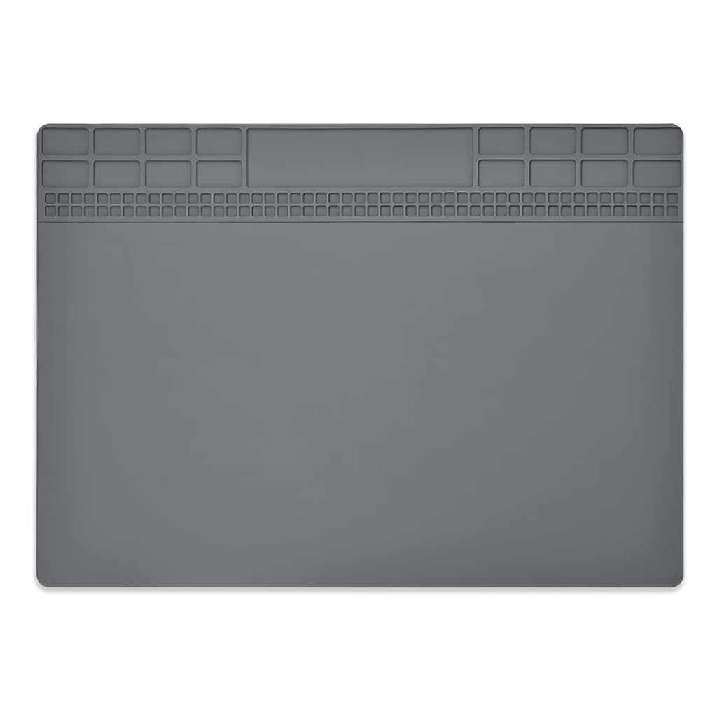 TERRIFI Heat Resistant Silicone Repair Mat, Electronics Repair Mat, Ideal for Soldering, Electronics, Computer Repair