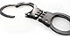 PRODEF® Handschelle Mod. 40110, Breitscharnier, gehärteter Stahl, matt-schwarz, inkl. Gürtelholster