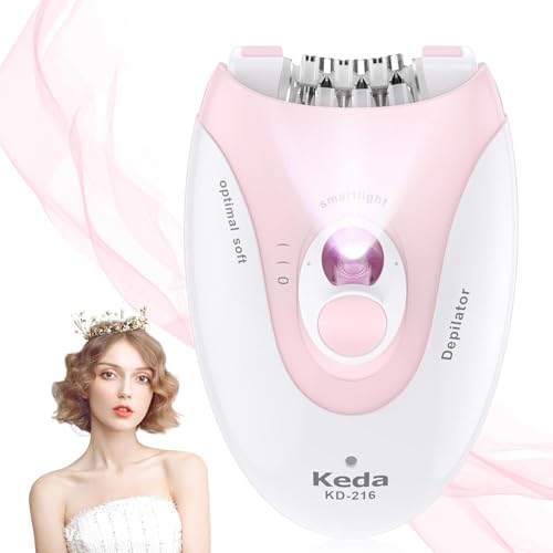 Depiladora facial, depiladora facial para mujer, depiladoras eléctrica inalámbrica para depilación facial y corporal, depiladoras con luz LED para mujer, cara, cuerpo, axila, bikini, pierna