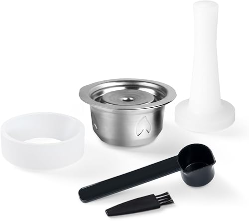 BENFUCHEN - Cápsula de café reutilizable de acero inoxidable para VertuoLine GCA1, kit de cápsulas de café recargables de metal compatible con