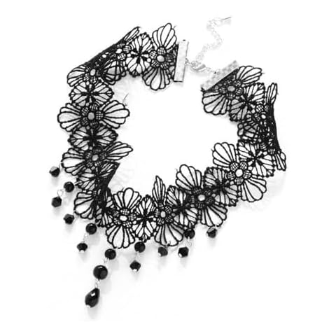 Philip Jones Black Crystal Choker Necklace Cover