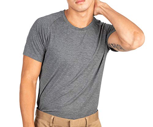 Mr. Davis Bamboo Viscose Traditional Crew Men's Undershirt Variety 4 Pack - Stylish Crew Neck Undershirts for a3