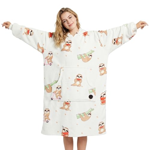 Three Poodle Sudadera Manta Con Capucha, Sudaderas Oversize Bata Manta Polar Mujer Para Niños, Sudadera Con Capucha Ultra Suave Y Cálida, Sudadera Para Mujer, Hombre Y Niño, Regalo