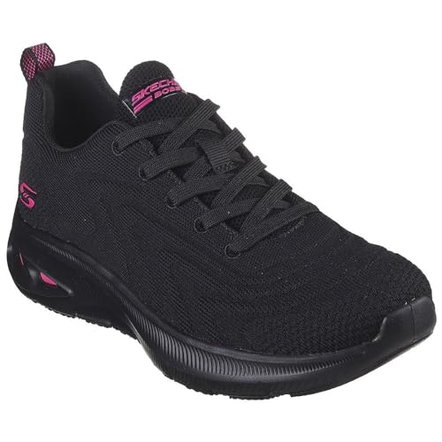 Skechers Skechers Women's Sports Shoes Sneaker, Black Knit, 13