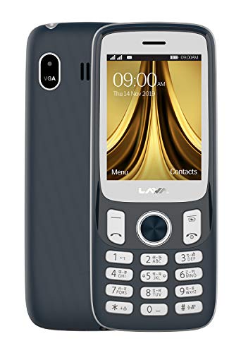 Image of Lava A5 (Blue Silver), Military Grade Certified with 3 Days Battery Backup, Sound Leakage Resistance, Super Battery Mode, Keypad Mobile