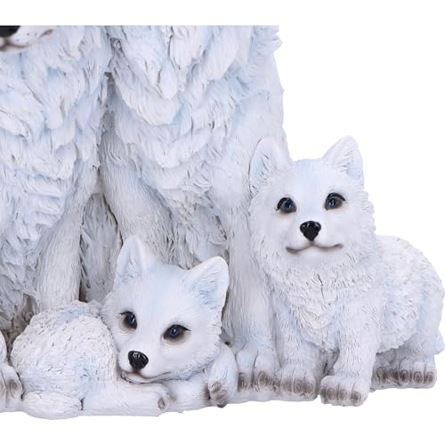 Nemesis Now Protected Pups Figurine 19cm, Resin, White, Wolf Family Figure, White Wolf Family Ornament, Collectable Wolf Giftware, Cast in the Finest Resin, Expertly Hand-Painted, U6735A24 - Cosy Home Interiors Nemesis Now Protected Pups Figurine 19cm, Resin, White, Wolf Family Figure, White Wolf Family Ornament, Collectable Wolf Giftware, Cast in the Finest Resin, Expertly Hand-Painted, U6735A24 - Image 3
