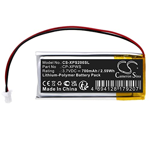 DRAWBELL Replacement Battery for XP Deus MI-4 Pinpointers, MI-6 Pinpointers, WS1, WS2, WS3, WS4, WS5 Part NO CP-XPWS (700mAh/3.7V)
