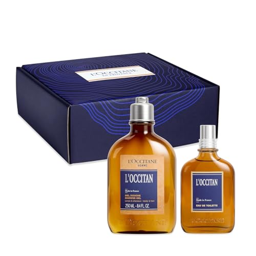 L'OCCITANE - Coffret de Noël Homme L'Occitan - Gel Douche Corps & Cheveux et Eau de Toilette - Fabriqué en France