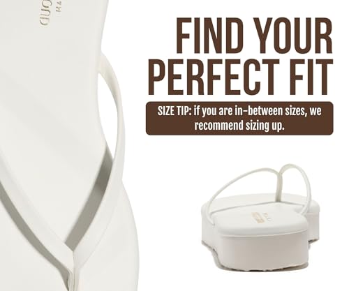 Image of Project Cloud Platform Sandals Women Memory Foam Flip Flops (ELEVATION) | Durable and Lightweight Non-Slip Sole Summer Thong Sandals - Platform Flip Flops for Women Everyday Comfort Daily.