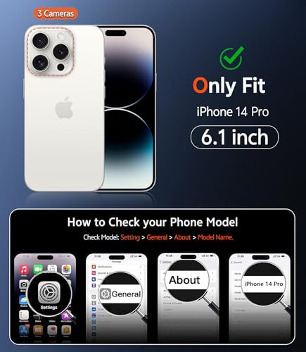 Image of FNTCASE for iPhone 14 Pro Case: Matte Magnetic Phone Cases with Screen Protector Compatible with Magsafe Slim Anti Yellowing Rugged Shockproof Protective Translucent Cell Phone Cover (C-Black)