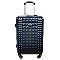 Mala de Viagem de Bordo com rodas 360° Capacidade 10kg (PRETO FENIX, 58X38X25 COM EXTENSOR)