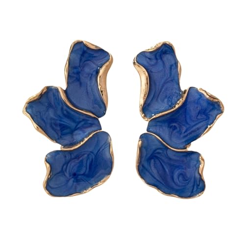 Opiniones y reviews de Aretes de Moda para Mujer al mejor precio. 48 Aretes de Pétalos Irregulares para Mujer de Acero Inoxidable Únicos de Declaración con Flores Colgantes Joyería de Moda Regalo, moderate, Acrílico, Sin piedra preciosa