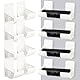 8 Stück (4 Paare)Müllbeutelhalter Wandmontierter Nein Stanzen Küchen Organizer Wand Montierter Müllsack Spender Organizer Küchenschranktür Aufbewahrung Aufbewahrungsbox für Tüten, Zinnfolie, Müllsack