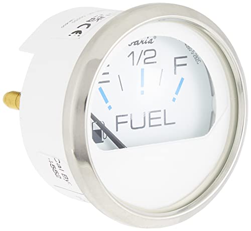Faria - 3003.3544 13801 Chesapeake Stainless Steel Fuel Level Gauge (E-1/2-F) - 2