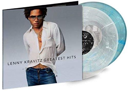 Album Art for Lenny Kravitz ‎– Greatest Hits Exclusive Limited Edition 180-gram Clear With White And Blue Swirls Vinyl 2XLP [Condition-VG+NM] by Lenny Kravitz
