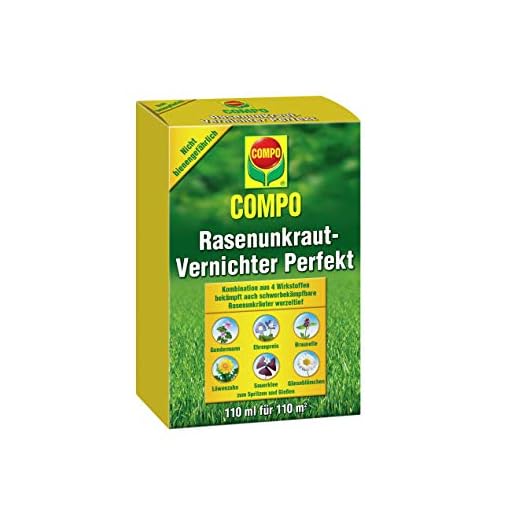 Compo Gräsmatta Herbicide Weed Destroyer perfekt 110 ml, grön