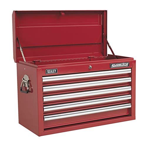 Servante 5 tiroirs Sealey Ap33059 finition rouge durable - 5