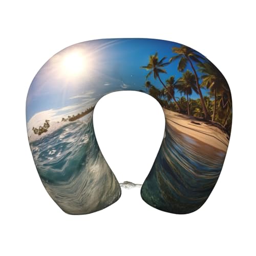 Almohada de viaje memory foam tamaño único negra miniatura 1